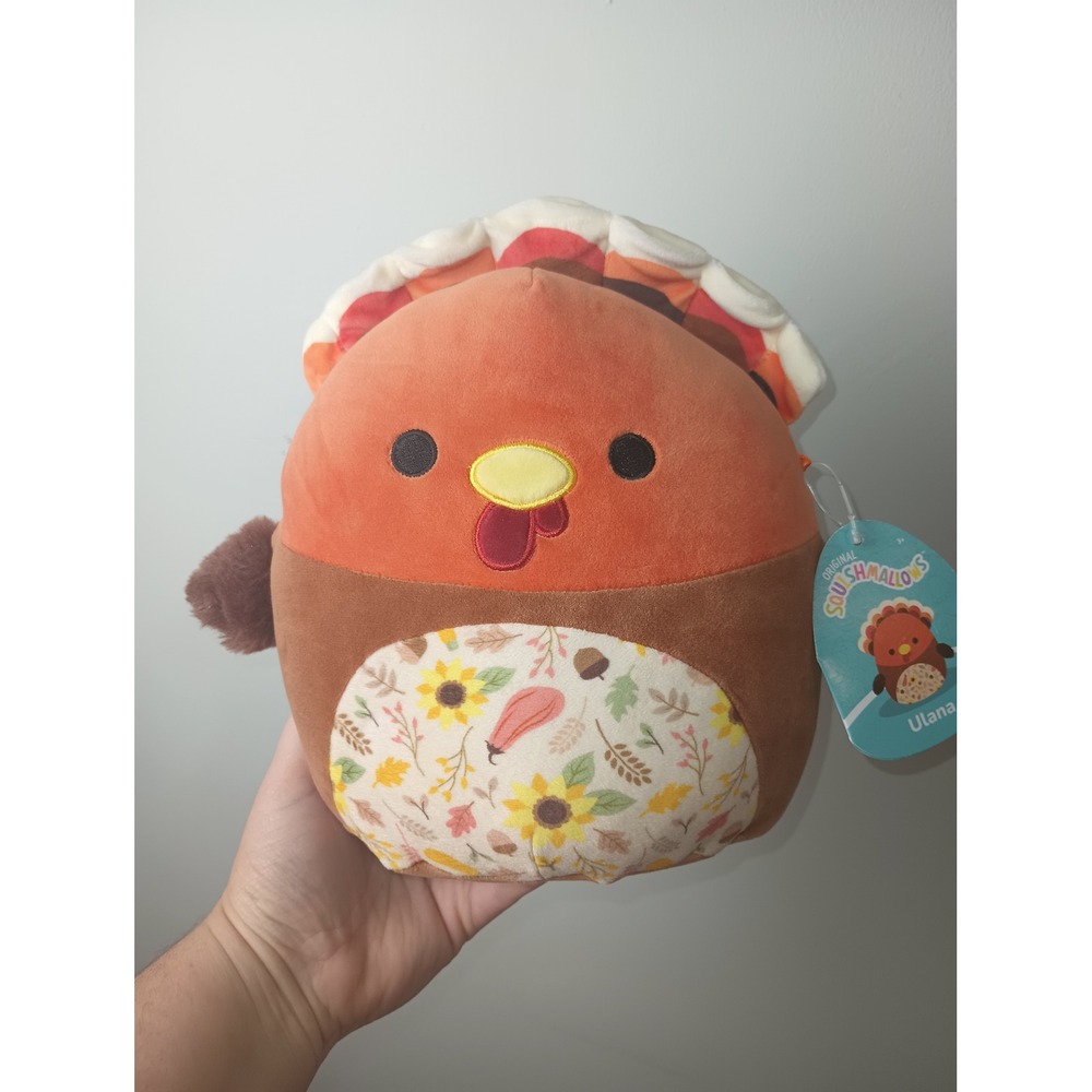 Squishmallows Ulana the Turkey 8 Inch Harvest Squad Thanksgiving Plush NWT